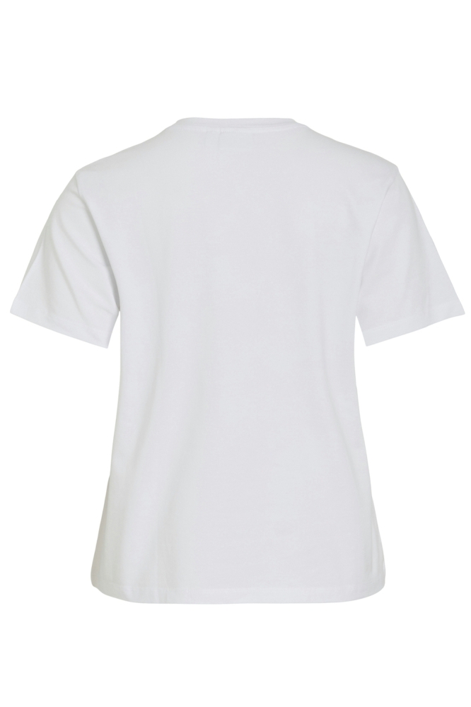 VINORA S/S T-SHIRT - NOOS 14103448 Bright White/EMB CROSSAINT